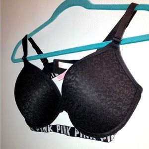 36D | Black 🐆 Leopard Lace Bra